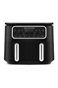 Air Pro Cook Duo Ev Yemeği XXXL 4+4 Litre Airfryer Black Chrome 8 Kişilik ürün fotoğrafı