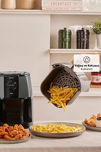 Smart Cook 60 Dakikaya Kadar Zaman Ayarlı Compact Airfryer Space Grey 2 Kişilik ürün fotoğrafı