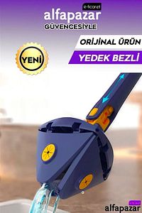 Üçgen Mop Cam Duvar Tavan Fayans Parke Temizleyici Kendinden Sıkmalı Cam Sileceği ürün fotoğrafı