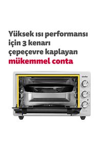 4244 Turbo Midi Fırın 42 Lt Inox ürün fotoğrafı