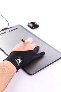 Sanat Ve Eğitim Için Grafik Tablet Çizim Eldiveni Small Beden ürün fotoğrafı