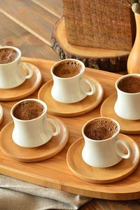 Largi 6 Kişilik Kahve Takımı Bambu ürün fotoğrafı