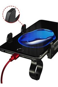 Bisiklet Motorsiklet Gidon metal Vidali siyah Telefon Tutucu Kr01 ürün fotoğrafı