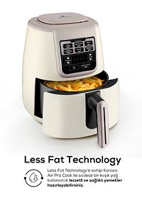 Air Pro Cook Xl 2 In 1 Konuşan Airfryer Fritöz Iconic Beige 4 Kişilik ürün fotoğrafı