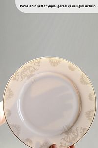 Siena Porselen 56 Parça 12 Kişilik Yemek Takımı Gold ürün fotoğrafı