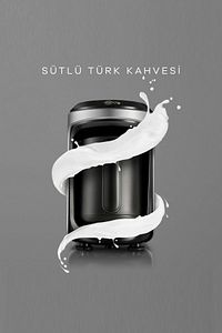 Hatır Hüps Sütlü Türk Kahve Makinesi Galaxy Gray ürün fotoğrafı