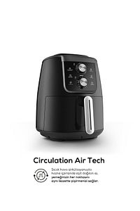 Fritöz Air Pro Cook Manuel Xl Airfryer Black 4 Kişilik 4683seri ürün fotoğrafı