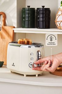 Crusty Ekmek Kızartma Makinesi Krem ürün fotoğrafı