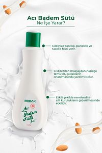 Acı Badem Cilt Ve Makyaj Temizleyici Nemlendirici Bakım Sütü 215 ml ürün fotoğrafı