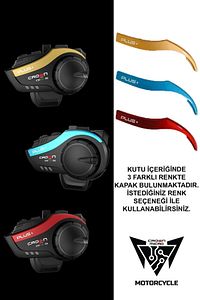 6 Kişilik Motosiklet Kask Bluetooth Intercom Seti Kask Interkom Cmmk-06 Plus Uyumlu ürün fotoğrafı