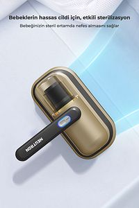 Anti Alerjen Uv Işınlı Şarjlı Yatak Ve Koltuk El Süpürgesi Gold ürün fotoğrafı