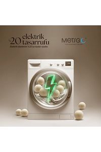 Metsgo ( 3 Adet ) Yün Kurutma Topu - Doğal Yumuşatıcı - Kırışık Giderici - Kurutma Makinesi Için ürün fotoğrafı
