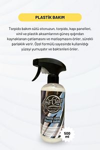 Lastik Parlatıcı Jel ile Torpido ve Plastik Bakım Sütü 500 ML + Uygulama Süngeri ürün fotoğrafı