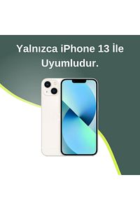 iPhone 13 Uyumlu Lux Işıltılı İnci Charmlı Kalpli Kılıf ürün fotoğrafı