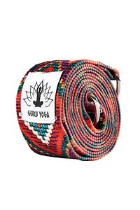 Yoga Mat Taşıma Askısı Kırmızı Etnik Desenli Yoga Kemeri ürün fotoğrafı