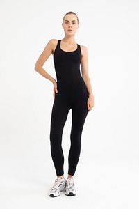 Seamless (dikişsiz )pilates /yoga/günlük Spor Tulum(SİYAH) ürün fotoğrafı