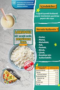 Tam Yağlı Lor Peyniri - 500 gram ürün fotoğrafı