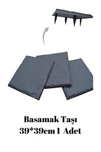 Dekoratif Pvc Basamak Taşı - Bahçe Yürüyüş Yolu Antrasit 1 Adet (39*39cm) ürün fotoğrafı
