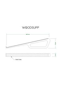 Ahşap Laptop Yükseltici Laptop Standı Tüm Modellerle Uyumlu Taşınabilir Notebook Standı ürün fotoğrafı