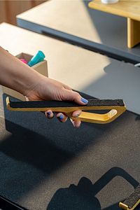 Ahşap Laptop Yükseltici Laptop Standı Tüm Modellerle Uyumlu Taşınabilir Notebook Standı ürün fotoğrafı