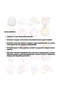 3d Sticker 4'lü ürün fotoğrafı