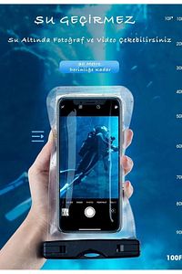 Yüksek Kalite Tüm Telefonlara Uyumlu Yağmur Su Geçirmez Waterproof Deniz Havuz Altı Geçirmez Kılıf ürün fotoğrafı