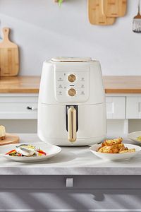 Air Pro Cook Manuel Xl Airfryer Krem Gold 4 Kişilik ürün fotoğrafı