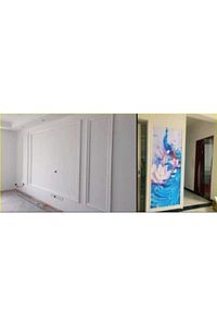 8x110 Cm Beyaz Esnek Duvar Çıtası Dekoratif Yapışkanlı Çerçeve Süpürgelik ürün fotoğrafı