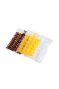 Buz Torbası Kemik Suyu Torbası Dondurma Meyve Suyu Buz Torbası Buz Küpü 240 Küp 1 Paket ürün fotoğrafı
