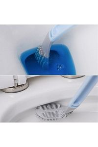 Golf Tasarımlı Silikon Banyo Tuvalet Klozet Temizleme Fırçası Ve Tutucu Set ürün fotoğrafı