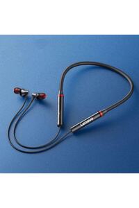 He05x Manyetik Neckband Kablosuz Bluetooth 5.0 Kulaklık Siyah ürün fotoğrafı