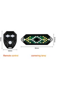 5 Modlu Su Geçirmez Usb Led Şarjlı Sinyal Kablosuz Kumandalı Bisiklet - Scooter Arka Işık ürün fotoğrafı