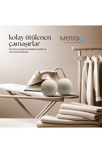Metsgo ( 3 Adet ) Yün Kurutma Topu - Doğal Yumuşatıcı - Kırışık Giderici - Kurutma Makinesi Için ürün fotoğrafı