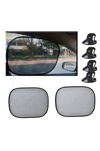 Oto Güneşlik Perde Araba Yan Cam Perdesi Güneş Önleyici Araç Içi Güneşliği 44x38cm Vantuzlu ürün fotoğrafı