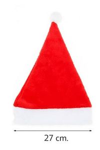 Yetişkin Boy Kırmızı Polar Yeniyıl Yılbaşı Noel Baba Şapkası ürün fotoğrafı
