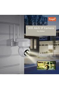 AKILLI KAMERA DIŞ MEKAN CT-4051 IP66 1080P GECE GÖRÜŞLÜ SİRENLİ ürün fotoğrafı