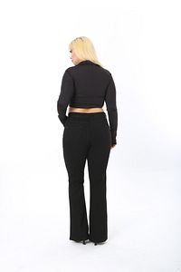 Ispanyol Paça Likralı Büyük Beden Jeans Pantolon ürün fotoğrafı