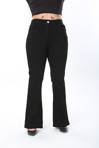 Ispanyol Paça Likralı Büyük Beden Jeans Pantolon ürün fotoğrafı