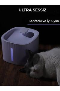 Kedi Köpek Su Pınarı Otomatik Kedi Su Şelalesi, Led Işıklı Kedi Su Sebili, Ultra Sessiz 3 Litre ürün fotoğrafı