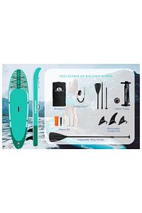 Up Balance Board Şişme Sup Board/Stand Up Paddle Board 335x84x15 Cm Yeşil Beyaz ürün fotoğrafı