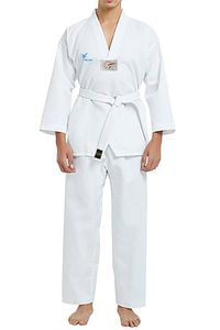 Acemi Beyaz Yaka Taekwondo Elbisesi Tekvando Elbisesi Dobok ürün fotoğrafı