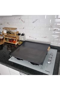 GÜLİS Ocak Üstü Kare Saç Gözleme Yufka Ekmek Bazlama Sacı Piknik Mangal Köfte Saç Kavurma Izgara Sac ürün fotoğrafı