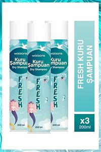 Fresh Kuru Şampuan 200 ml 3 Adet ürün fotoğrafı
