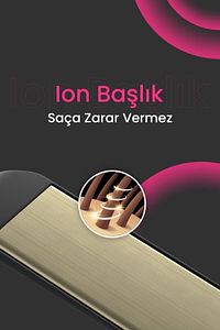 Dp-08 Seramik Kaplı Pembe Detay Saç Düzleştirici ürün fotoğrafı