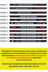 Kişiye Özel Isimli 2 Adet Logo Kabartmalı Plakalık (SORU SOR KISMINDAN SİPARİŞ NUMARANIZLA YAZINIZ) ürün fotoğrafı