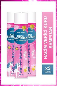 Hacim Verici Kuru Şampuan 200 ml 3 Adet ürün fotoğrafı