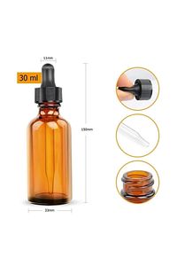 Plazma Damlalıklı Amber Şişe 30 ml  6 Adet ürün fotoğrafı