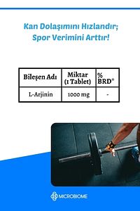 L-arjinin 1000 Mg 60 Tablet ( L-arginine ) ürün fotoğrafı