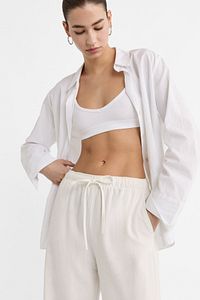 Keten Karışımlı Bol Kesim Pantolon ürün fotoğrafı