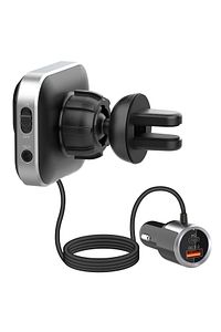 Slbt405 Rgb Bluetooth V5.0 Geniş Led Ekran Tf Kart Çift Usb Qc3.0 Ve Pd18w Hızlı Şarj Fm Transmitter ürün fotoğrafı